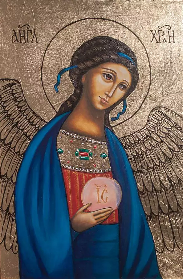Anna Kloza Rozwadowska - Angel in a blue robe