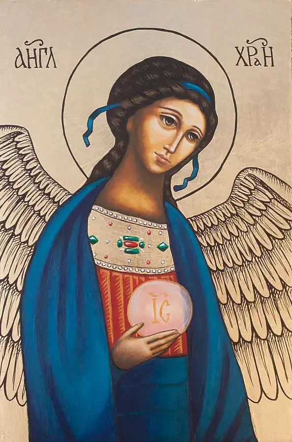 Anna Kloza Rozwadowska - Angel in a blue robe