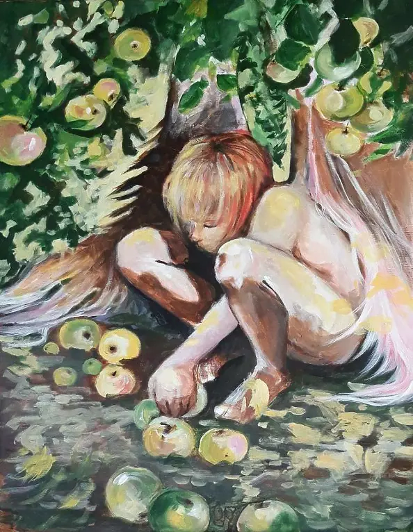 Adriana Laube - Angel in the orchard