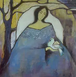 Beata Raczyńska - Angel with Dove