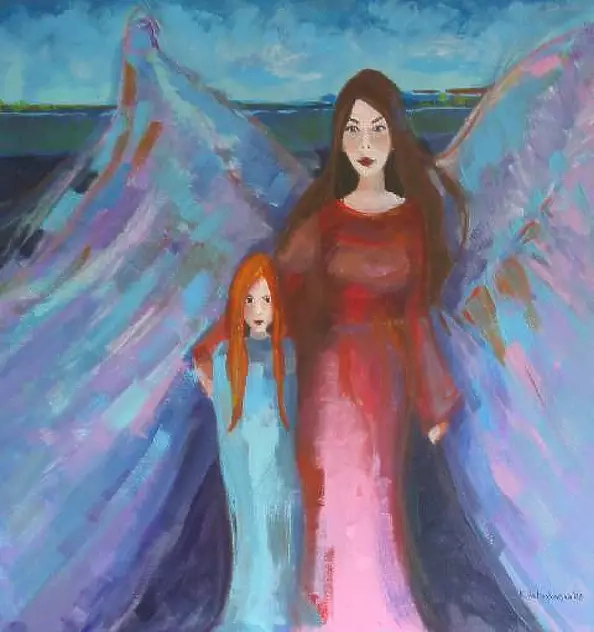 Katarzyna Rubinkowska - Angel with girl