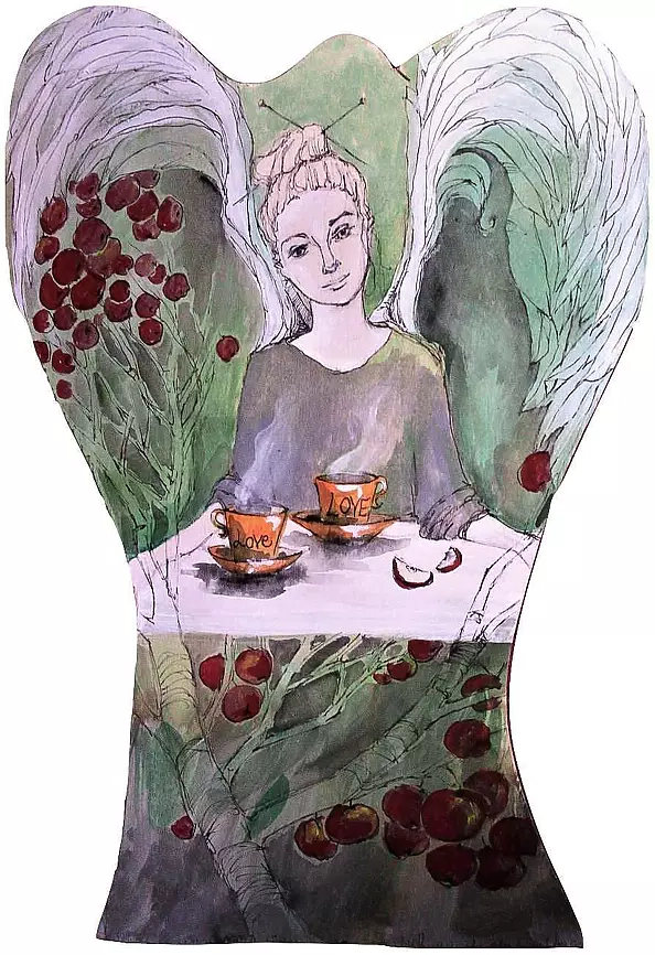 Adriana Laube - Angel with raspberry