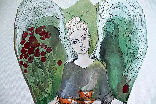 Adriana Laube - Angel with raspberry