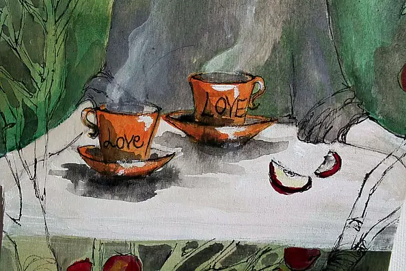 Adriana Laube - Angel with raspberry