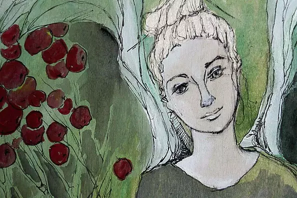 Adriana Laube - Angel with raspberry