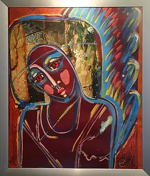 Eugeniusz Molski - angel thoughtful