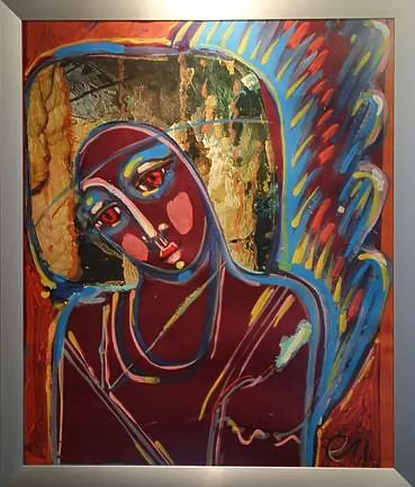 Eugeniusz Molski - angel thoughtful