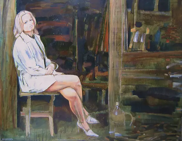 Michał Cander, Anna, Obraz olejny - płótno, 92 x 73