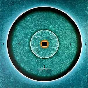 Sebastian Garyantesiewicz, Subatomare Zonenanomalie, Acrylgemälde - Leinwand, 100 x 100