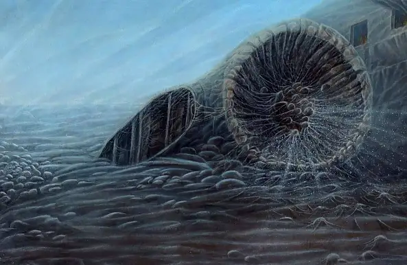 Krzysztof Polaczenko, Aracne 2021, Dipinto acrilico - pannello, 55 x 110
