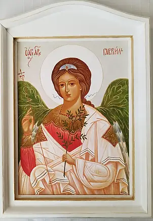 Jadwiga Kowalska, Archanioł Gabriel, Tempera - inne, 32 x 45