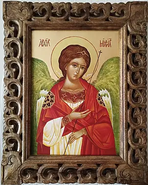 Jadwiga Kowalska, Archanioł Michał, Tempera - deska, 40 x 50