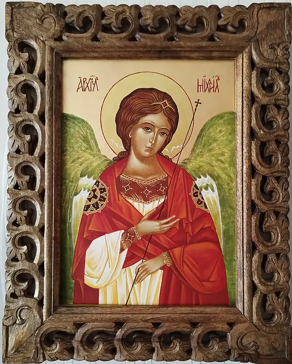 Jadwiga Kowalska, Archanioł Michał, Tempera - deska, 40 x 50