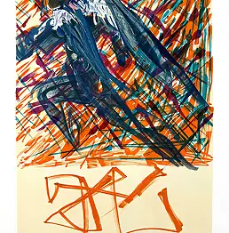 Salvador Dali, Archanioł, Litografia - papier, 48 x 65
