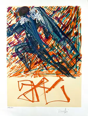 Salvador Dali, Archangel, Lithography - paper, 48 x 65