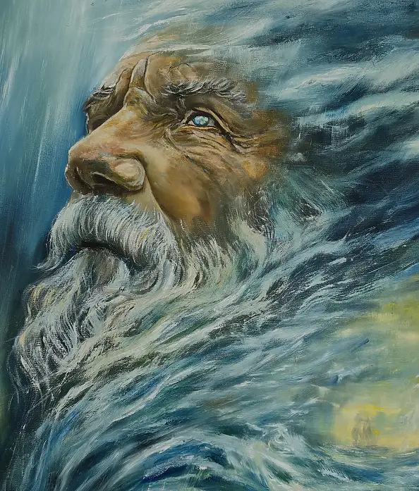 Kinga Zawidlak, Architecture of the Soul: The Space of Salvation, Glaze, Oil painting - canvas, 80 x 80