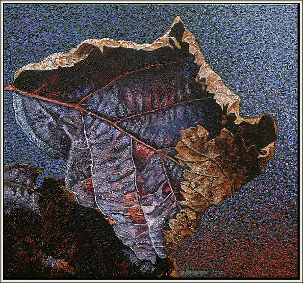 Marek Chomczyk, Architektur der Natur, Acrylgemälde - Leinwand, 110 x 100