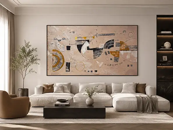 Magda Malinowska, Architecture of Memory, Acrylic painting - canvas, 130 x 70