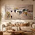 Magda Malinowska, Architecture of Memory, Acrylic painting - canvas, 130 x 70