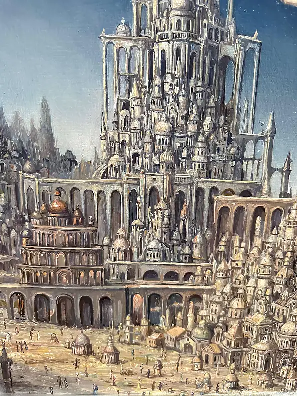 Tomasz Sętowski, Arkadia, Obraz olejny - płótno, 70 x 50