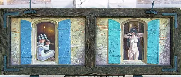 Cezary Zbrojewski - Harlequin and Columbine.