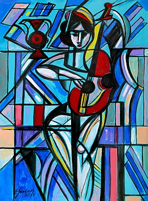 Eugeniusz Gerlach - Artist with a Red Viola, 2021