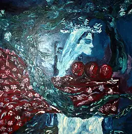Edyta Marciniak, Азия, Масляная картина - холст, 80 x 100