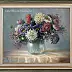 Lidia Olbrycht - Asters - fleurs dans un vase