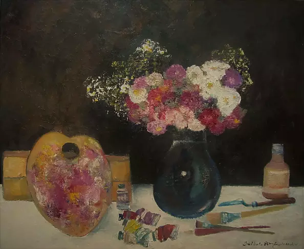 Barbara Przyborowska - Asters in the studio