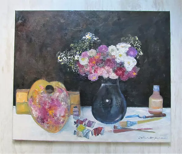 Barbara Przyborowska - Asters in the studio