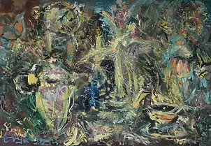 Eryk Maler, Czas, Obraz olejny - płótno, 100 x 70