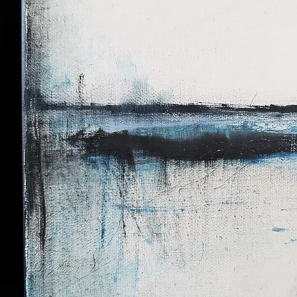 Maja Gajewska, Atrament z turkusem I, Obraz olejny - płótno, 100 x 120