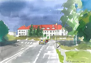 Zdzisław Rutkowski - Augustów - wjazd od strony Sejn