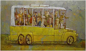   - Autobus jadący w prawo