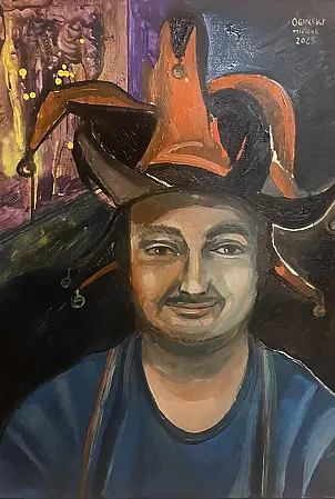 Michał Ogiński - Self-portrait in a jester's hat