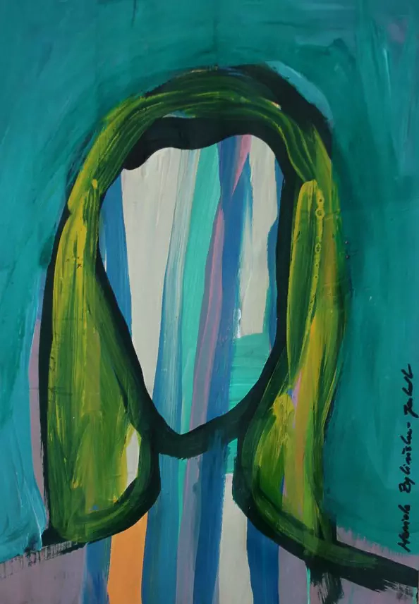 Mariola Paulina Żylińska Jestadt - Autoportret w paski