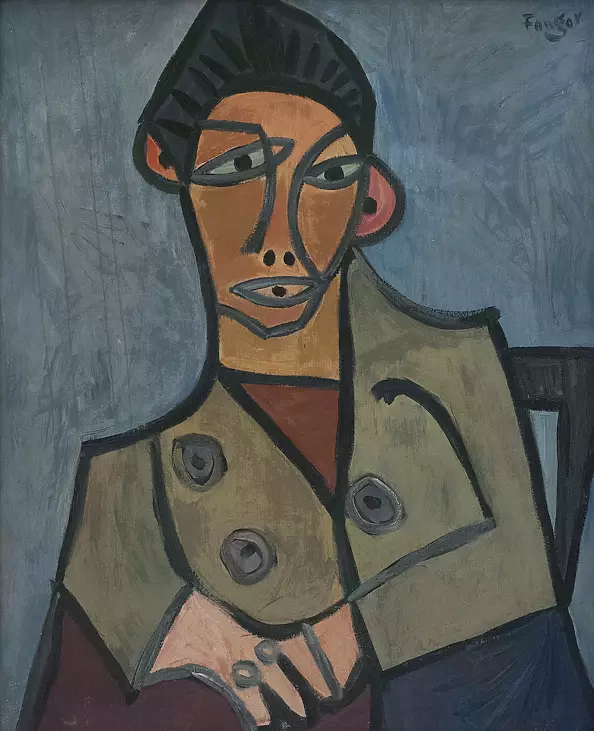 Wojciech Fangor - self-portrait