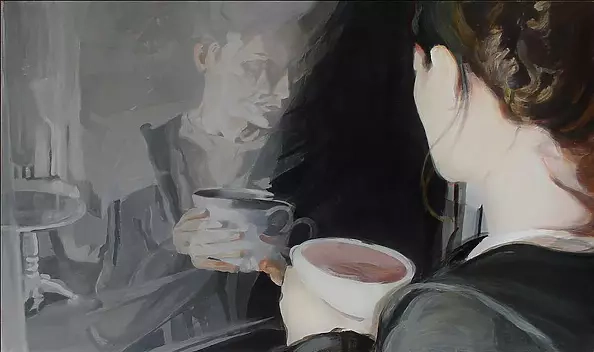 Marzena Ślusarczyk - "Self-Portrait with a cup"