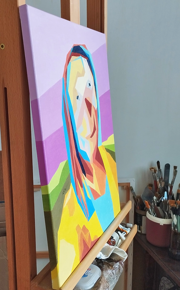 Maga Fabler - Self-Portrait with Lavender