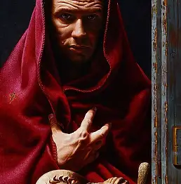 Aurelio Bruni, Авторитратто в Весте ди Апостоло, Масляная картина - холст, 50 x 100