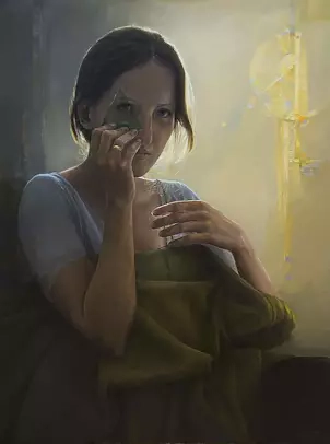   - Autportret with a slide