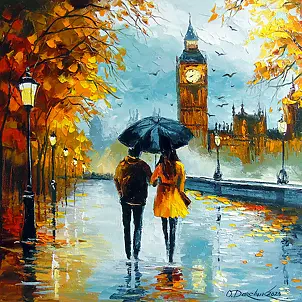 Olha Darchuk - Londres d'automne