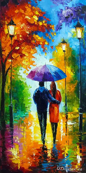 Olha Darchuk - Autumn Romance in the Park