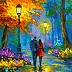 Olha Darchuk, Autumn Warmed by Love , Obraz olejny - płótno, 30 x 40