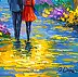 Olha Darchuk, Autumn Warmed by Love , Obraz olejny - płótno, 30 x 40