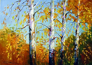 Olha Darchuk - Autumn birches