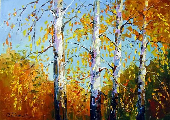 Olha Darchuk - Autumn birches