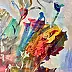 Rita Staszulonok, Autumn flowers, Tempera - karton/tektura, 70 x 100