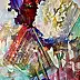 Rita Staszulonok, Autumn flowers, Tempera - karton/tektura, 70 x 100