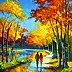 Olha Darchuk, Autumn for Two, Obraz olejny - płótno, 40 x 50